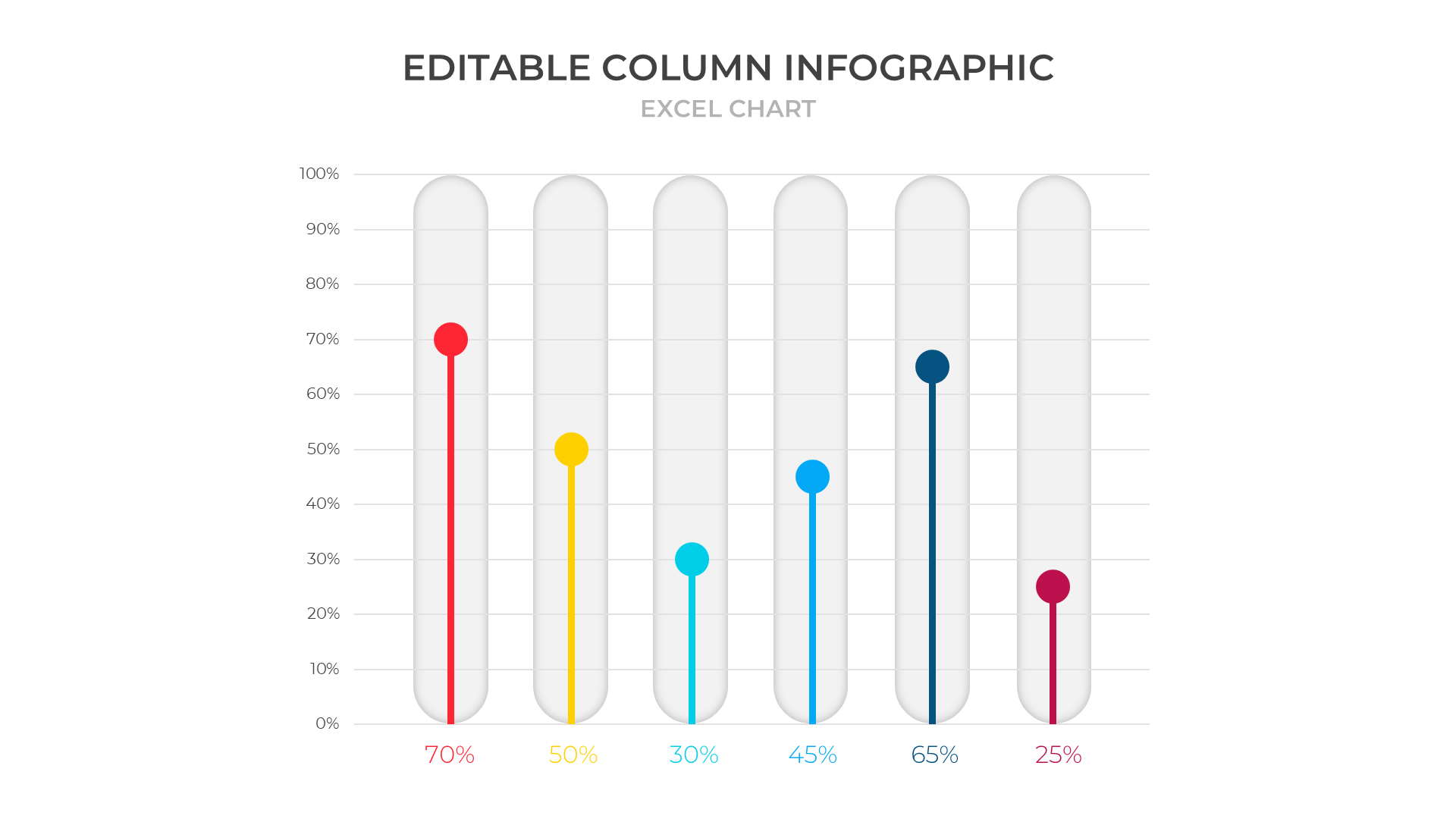 Excel Data Charts [light] slide 2